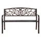 Gardeon Outdoor Garden Bench Seat Steel Outdoor Furniture 3 Seater Park Bronze