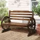 Gardeon Outdoor Garden Bench Wooden 2 Seat Wagon Chair Patio Furniture Brown