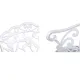 Gardeon Outdoor Garden Bench Seat 100cm Cast Aluminium Outdoor Patio Chair Vintage White