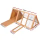 i.Pet Rabbit Hutch Chicken Coop 119cm x 51cm x 44cm Chicken Coop Large Run Wooden Cage Outdoor