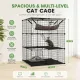 CARLA HOME Large Cat Cage Diy Enclosure, 3 Tier Pet Playpen Cat Kennel