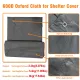 Heavy Duty Large Black Metal Walk-In Chicken Run Coop with Cover, 276x207x300cm
