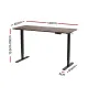Artiss Standing Desk Height Adjustable 140cm Ergonomic Office Desk Brown