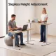 Artiss Standing Desk Height Adjustable 140cm Ergonomic Office Desk Oak