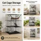 CARLA HOME Large Cat Cage Diy Enclosure, 3 Tier Pet Playpen Cat Kennel