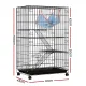 i.Pet Rabbit Cage 100cm Hutch 3 Level Indoor Guinea Pig Ferret
