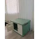 YES4PETS Medium Plastic Pet Dog Puppy Cat House Kennel Green