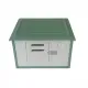YES4PETS Small Plastic Pet Dog Puppy Cat House Kennel With Door Green