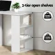 Artiss Computer Desk Drawer Shelf Cabinet White 120CM