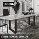 72 x 60 cm Dining Table Legs Office Table Legs Set of 2 Steel Table Legs Computer Desk Legs Steel Bench Legs Country Style Table Legs DIY Furniture Legs