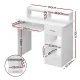 Artiss Computer Desk Shelf Drawer Cabinet White 100CM