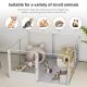 Versatile Sleek Thick Acrylic Pet Playpen Dog Puppies Run Kennel Rabbit Play Pen