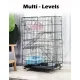 3 Level Rabbit Bird Cage Ferret Parrot Aviary Cat Rat Aviary Budgie Hamster Pet Cages Castor L