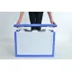 YES4PETS Small Plastic Pet Dog Puppy Cat House Kennel Blue