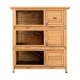 i.Pet Rabbit Hutch Chicken Coop 91.5cm x 46cm x 116.5cm Chicken Coop Large House Cage Run Wooden Outdoor