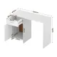 Artiss Computer Desk Drawer Cabinet White 100CM