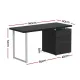 Artiss Computer Desk Drawer Black 140CM
