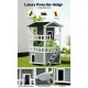 i.Pet Outdoor Cat House Shelter 72cm x 72cm x 127cm Rabbit Hutch Wooden Condo Small Outdoor Cat House