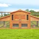 i.Pet Chicken Coop Rabbit Hutch 169cm x 52cm x 72cm Large Chicken Coop Wooden House Run Cage