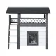 i.Pet Outdoor Cat House Shelter 77cm x 50cm x 73cm Rabbit Hutch Wooden Condo Small Outdoor Cat House
